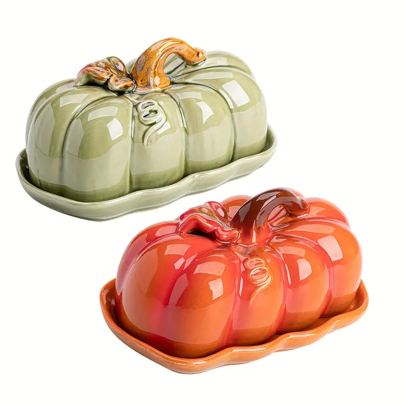 Półmisek w kształcie dyni z pokrywką